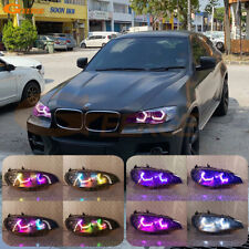For BMW X6 X6M E71 E72 Concept M4 Iconic Style Dynamic Hex RGB LED Angel Eyes picture