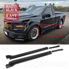 For Ford F-150 Shelby SuperSnake 21-24 MX Style Matte Black Side Skirt Extension picture