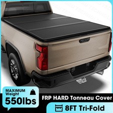 8FT Hard Fold Truck Bed Tonneau Cover For 2010-2026 Chevy Silverado & GMC Sierra picture