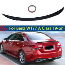 For 2019-on Benz W177 A Class V177 Gloss Black Rear Trunk Spoiler Boot Wing Lid picture