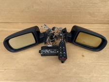 BMW E38 Power Folding Auto Dim Mirrors Set w Switch & Module OEM 6904247 6904339 picture