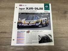 Hot Cars Street Racers Jaguar XJR 9LM #20 Folder Brochure Spec Sheet picture