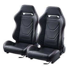 Uimoso 2-Piece Adjustable Racing Chair Set with PVC Leather and Q235B Slider picture