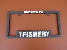 Vintage 1970's-1990's Fisher Pontiac Export Pennsylvania License Plate Frame picture