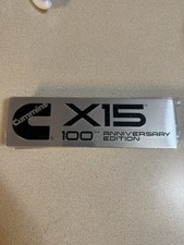 Cummins X15 100th Anniversary Edition Emblem Magnetic Engine Plate Badge New picture
