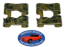 65-74 NOS Side Door Rear Quarter Window Glass Regulator Arm Retainer Clip 2pc GM picture