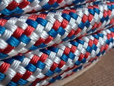 9/16 x 200 ft. Double Braid-Yacht Braid Polyester Rope. RWB  picture