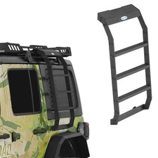 Off‑Road Rear Window Side Ladder Roof Access For 2007-2026 Jeep Wrangler JK JL picture