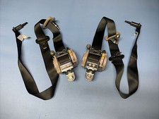2019-2022 NISSAN TITAN REAR LEFT & RIGHT SEAT BELT RETRACTOR BLACK 2PC SET OEM picture