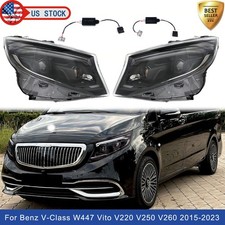 Pair LED Front Headlights For Mercedes Benz V-Class W447 Vito V220 V250 2015-23 picture