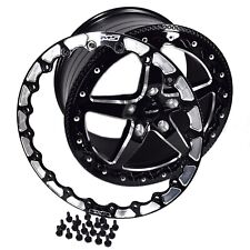 VMS Racing Black Beadlock Vstar Rim Wheel 17x10 5X120 +44 For 10-20 Chevy Camaro picture