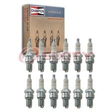 12 pc Champion Copper Plus Spark Plugs for 1963 Ferrari 250 LM 3.0L V12 hy picture
