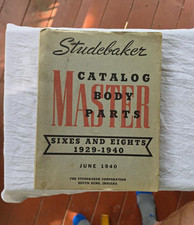 1929-1940 Studebaker Master Body Parts Book 1937 1938 1939 Illustrated Catalog picture