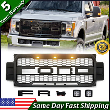 Front Grille w/letters For Ford F250 F350 Super Duty 2017-19 Raptor Style Grill picture