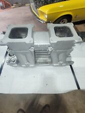 Weiand intake manifold BBC #2983 dual carbs Tunnel ram picture