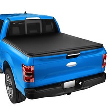 8ft Long Bed Soft Roll Up Tonneau Cover For Dodge Ram 1500 2500 3500 1994-2018 picture