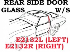 1978-1982 Weatherstrip Rear Side Door Glass USA Left picture