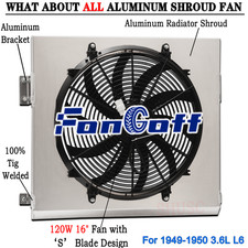 Shroud Electric Fan Fits 1949-1950 Plymouth Suburban Special Deluxe 3.6L L6 picture