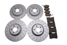 Mercedes S Class S550 S560 S450 front and rear brake pads & rotors TopEuro #2713 picture