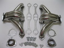 Stainless Shorty Hugger Headers For 283-400 Small Block Chevy Street Rod SBC V8 picture
