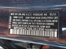 Used Engine Complete Assembly fits: 2011 Porsche PANAMERA 4.8L VIN B 5th digit A picture