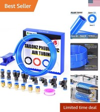 All-In-One Blue PU Air Hose Kit – 10M, 6mm OD, Perfect for Pneumatic Tools picture