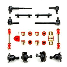 Red Poly Front End Suspension Rebuild Kit Fits 1955 - 1957 Chevrolet Full Size picture