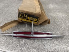 NOS OEM 1963 OLDSMOBILE 88 CHROME TRUNK EMBLEM 4876087 NICE NEW picture