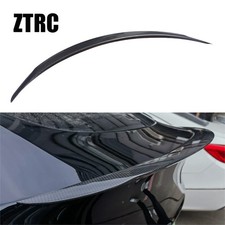 Bright Dry Carbon Fiber Trunk Wing Spoiler For Tesla Model Y 2025-2026 picture