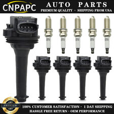 5 Ignition Coil & Spark Plug Kits For Volvo C70 S60 S80 V70 XC70 XC90 UF341 picture