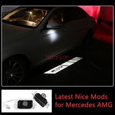 2x Mercedes AMG Side Mirror Logo Puddle Light for Mersdes A/B/C/E/S/GLC Class picture