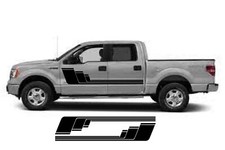 Compatible with Ford F150 F250 F350 Side Hockey Stripes Decals Graphics. Set  picture