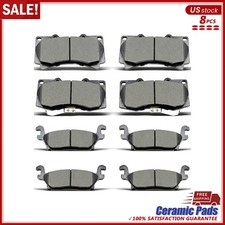 Front and Rear Ceramic Brake Pads For 2006 2007 2008 2009 2010 Hummer H3 H3T picture