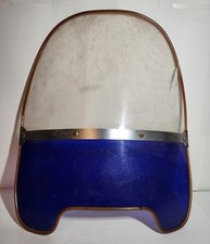 Vintage Unbranded Motorcycle Windshield Blue Tinted Lower Euro Japanese USA picture