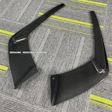 2PC Real Carbon Fiber Rear Diffuser Protect Lip For BMW F06 F12 F13 M6 2013-2018 picture