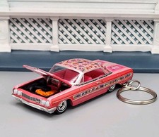 1964 Chevy Impala Lowrider Gypsy Rose Pink Custom 1/64 Scale 🎁AWESOME GIFT 🎁 picture