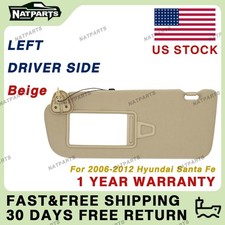 Left Driver Sun Visor w/Light for Hyundai Santa Fe 2006-2012 852100W110J9 picture