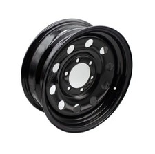 Black 15x6 Trailer Rim Wheel 6 Lugs Holes 5.5 BC 15 X 6 inch 6x5.5 Bolt Circle picture