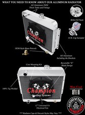 3 Row Eagle Champion Radiator W/ 12