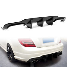 For Mercedes W204 C250 C300 C350 C63 AMG 2012-14 Gloss Black ABS Rear Diffuser picture