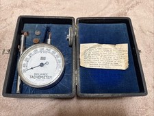 VTG Barbour Stockwell Co. Reliance Tachometer 200-2400 RPM White Dial w/Box picture