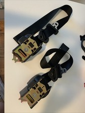 E30 Early Style Small Buckle Front Seatbelts Black Front Driver And Passenger picture
