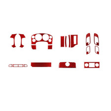 22Pcs Red Carbon Fiber Interior Trim Kits For Silverado/Tahoe/Sierra 2007-2013 picture