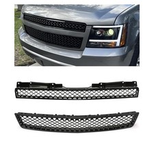 Upper&Lower Mesh Grill Compatible with 07-14 Avalanche Tahoe Suburban picture