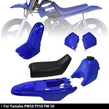 Blue Plastic Body Fender Seat Gas Tank Kit For Yamaha PW50 PY50 PW 50 picture