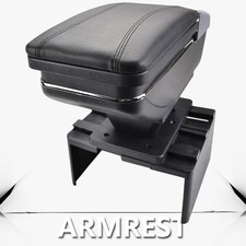 Universal Adjustable Car Center Console Storage Armrest Organizer Box PU Leather picture