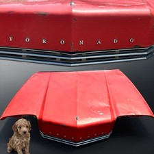 Vintage 1970s 1980s Oldsmobile Toronado Front Hood Panel OEM Red picture