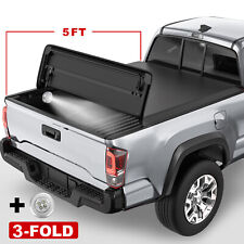 3-Fold 5FT Bed Truck Soft Tonneau Cover For Nissan Frontier Suzuki Equator picture