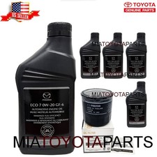 Mazda Skyactiv Oil Change Kit 0000-77-EC07-QT 5Qts Oil Filter 1WPE14302 & Gasket picture