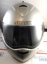 Shark EvoLine Full Face Modular Motorcycle Helmet Size Adult Medium M Silver picture